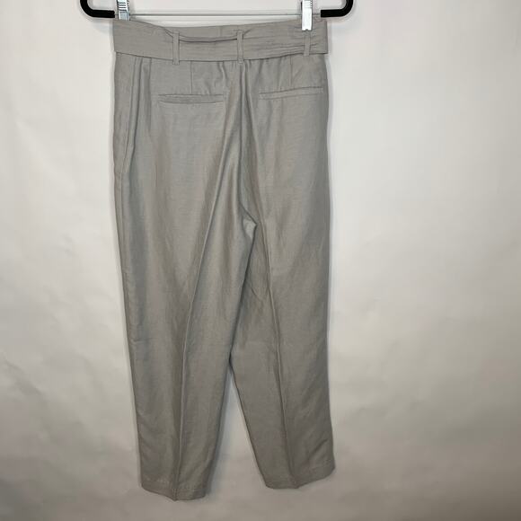 Wilfred Light Gray Tie Waist Pants Trousers Sz 4 - Picture 3 of 6